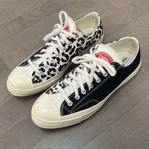 Converse Chuck 70s black + leopard embroidery Logo Play